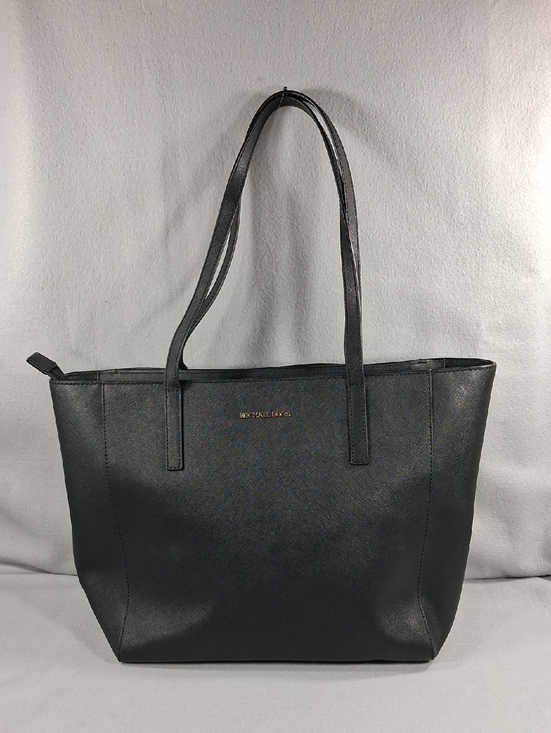 Michael Kors Handbags - Michael Kors Black Saffiano Tote with Gold Logo